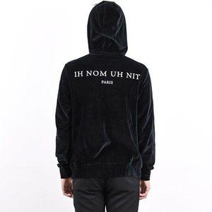 [이놈어닛][명품] 이놈어닛 로고 프린팅 벨로어 후드 집업 자켓 NOM18208