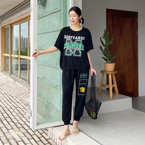 [핑크시슬리] SET/버프 아이스인견 조거 9부 트레이닝세트