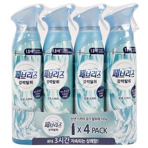 페브리즈 에어 공기탈취제 린넨 스카이 165g 4개
