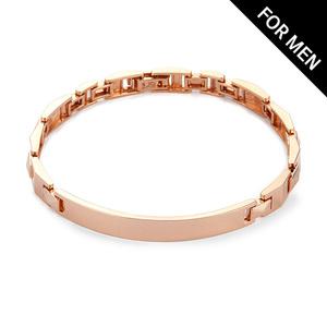 [도로시] 14k 와이드 라벨스틱 팔찌(17.5cm)_남성용