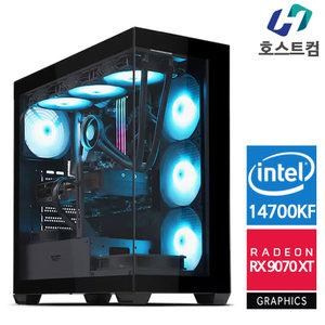 인텔 i7 14세대 14700KF RX 9070 XT 게이밍 조립컴퓨터 배틀그라운드 스텔라 블레이드 스팀 게임용 고사양 PC 본체