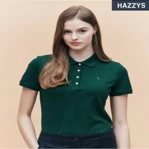 헤지스 레이디스25SS아이코닉 슬림핏 반팔 피케 티셔츠 HSTS5BC31 HSTS5BC311386394