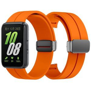 갤럭시 Fit3 맞는 3 SM-R390 마그네틱 D 버클 스트랩 팔찌 교체 액세서리에 대한 스포츠 실리콘 밴드
