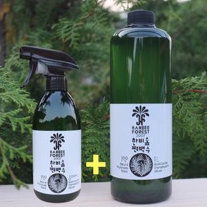 편백수 1.5L (500ml+1L) 편백나무 수액 피톤치드원액 천연탈취제 천연방향제