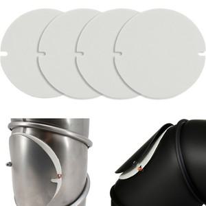 2/4PCS 125/155MM 스토브 도어 유리 씰 벽난로 액세서리 120-200mm 파이프 내열성 최대 ° C
