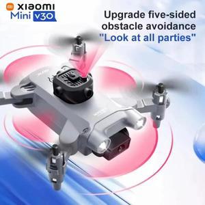 [DRON]Xiaomi 호환용 V30 미니 드론 카메라 HD 8K FPV RC 전문 5면 장애물 회피 헬리콥터 장난감 UAV 10000