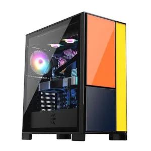 마이크로닉스 EH1-몬드리안 ATX PC케이스 블랙 [H@lu]