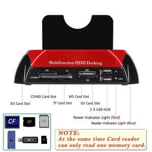 호환 HDD 하드 5 2 5/3 전원 도킹 스테이션, 베이 어댑터 , 3A 3 드라이브 SSD 10IN1 듀얼 12V SATA-USB
