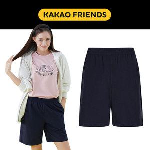 카카오프렌즈 베일리 냉감 와샤 여성 반바지 네이비