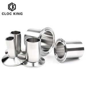 19mm 25mm 38mm 51mm 63mm 76mm 102mm 위생 SS304 스테인레스 스틸 트라이 클램프 긴 용접 페룰 파이프, 높이 50mm 60mm