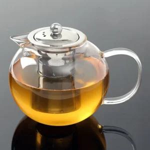 로하티 소담 내열 유리 차포트 (1.3L)/내열유리티포트/내열티포트/내열유리차포트/보이차포트/녹차주전자