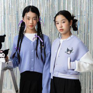 [더데이걸] 쿠로미 크롭 바시티 쟈켓 TGJA2421K