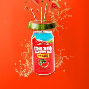 땡모반 스파클링 수박 탄산 캔음료 350ml x 24캔