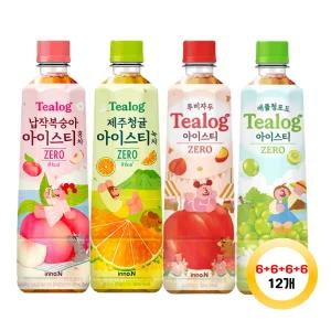 티로그 납작복숭아 제주청귤 루비자두 애플청포도 아이스티제로 24개