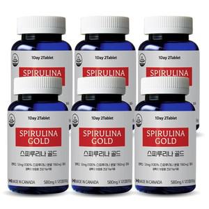 ()Canada 정품-스피루리나골드(580mg x 120정)6병