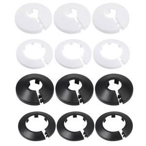 8Pcs 12mm 50mm 물 파이프 커버 칼라 장식 PP 라디에이터 Escutcheon 각도 밸브 액세서리