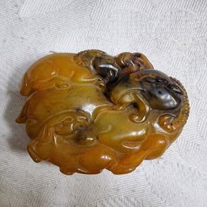 12지문 천연호신옥패 지름5cm무게58g 단초마을 골동품/수집품/도자기