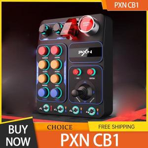 PXN CB1 레이싱 중앙 제어 박스, 유로 트럭 다기능 키 게임 액세서리, RGB