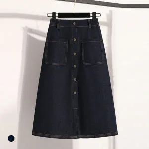 KARRA 백밴딩아웃포켓데님스커트_A5S0266