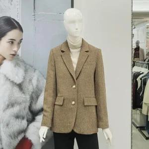 Abfz DP01 베이직 헤링본 모직 자켓 대동백화점 AFY4HJ03