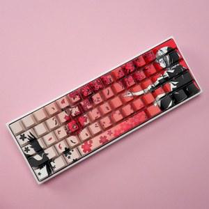 우팅 60HE 키캡 각인 DIY 한글 우팅60HE 키하우스 세라믹키캡 하우징 측각