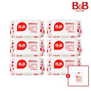 [보리보리/비앤비]비앤비 세탁비누 200g 카모마일 6개입+800ml 유연제