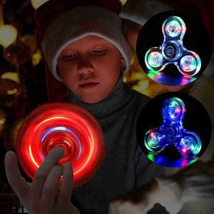 야광 LED 조명 피젯 스피너 핸드 탑 스피너, 어둠 속에서 빛나는 EDC 피젯 스피너, 손가락 스트레스 해소