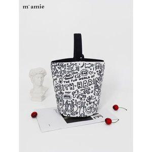 MAMIE Keith Haring 낙서 캔버스 가방 귀여운 만화 7119ST1039678