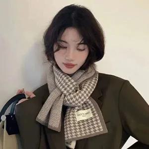 커플 패션 격자 목도리 두꺼운 예쁜 양면목도리 겨울-WFFYXGQ