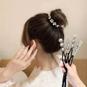 올림머리 당고머리 포니테일 쉬운 똥머리 헤어밴드 당고머리 똥머리 똥머리집게핀 머리밴드 곱창밴드