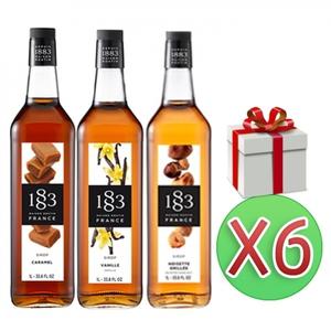 1883시럽  바닐라 카라멜 헤이즐넛 1박스 6개