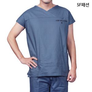 서울대학교 수술복 상의 유니폼 병원 위생 반팔 근무복