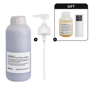 [다비네스](강남점)러브 스무딩 컨디셔너 1000ml (+누누 샴푸 75ml & 오아이 컨디셔너 12ml)