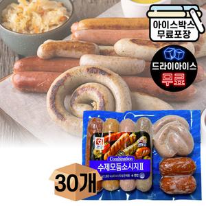 에이치에이유통 사조 오양 수제 모듬소시지 ll 385gX30개 소세지 구이 바베큐 캠핑