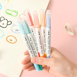도트 마커 형광펜, 컬러 점선 아트 마커, 듀얼 팁 저널링 드로잉 형광펜, 6 12 24 색상
