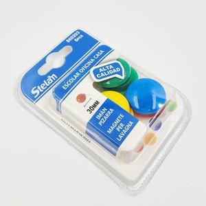 고품질 메모마그넷 컬러자석 중형 6PCS 동그란자석 원형자석 동그란자석 보드마그넷 칠판마그넷 (WFHS89L)