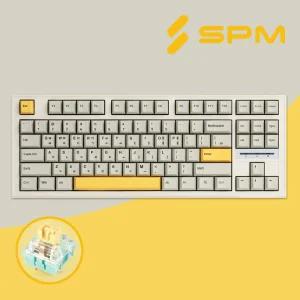 SPM PL87A 아이보리 바다소금축 47G 기계식 키보드