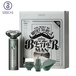 Youpin SOOCAS S5 전기 면도기 헤어 트리머 4in1 클리퍼 코 페이셜 브러쉬 Type-c 충전식 IPX7
