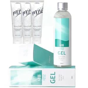 내몸에 담 250ml+모나젤 100ml 3개 수용성 러브 바디 마사지 젤 천연 러브제리 무향 약산성