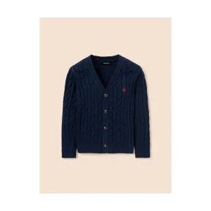 빈폴 키즈 BEANPOLE KIDS Essential 면 케이블 가디건 네이비 BI585AUE1R 354430