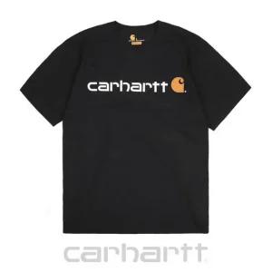 [VIP][칼하트]K195 블랙 로고 티셔츠