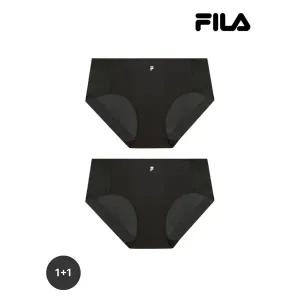 [하프클럽/휠라 언더웨어]포시즌 블랙 여성 드로즈 2매입 (FI4DRF2940F_BLK)