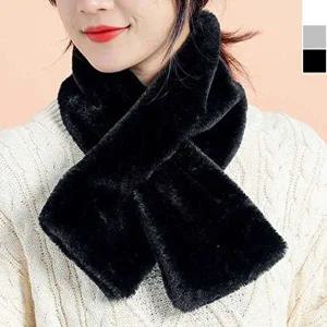 여자 쁘띠 밍크털 트렌드 목도리 1P 데일리 보온 데일-WFGGPA3
