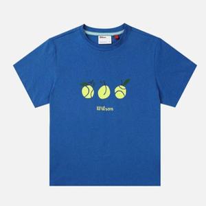윌슨 퓨어드라이 테니스 티셔츠 W B1 W251002TTS31 BLU WHT