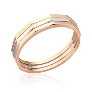 [비앤비골드] 14K/18K 슬림 1.1mm 각면 하프밴드 실반지 3종 세트 NPR29763