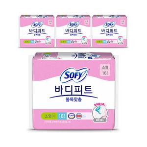 쏘피 바디피트 볼록맞춤 소형 16매, 4개