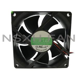 컴퓨터 CPU 시스템 방열판 브러시리스 냉각 FAN PC용 쿨러 2 핀 80x80x25mm 8025 DA08025B12HA 12V