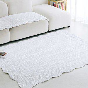 렌징 모달 워싱러그 K 200x230cm 화이트 예쁜 사계절 거실 러그 카페트