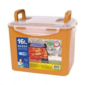 황토절임이 10-2 16L 김치통 담금통 절임 밀폐용기