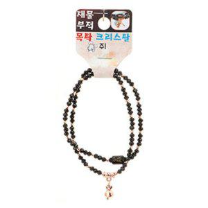 불교 기원 팔찌 크리스탈 목탁 재물부적 띠 합장주 염주 (쥐)